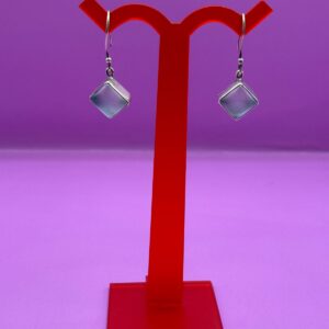 Aretes Rombo Piedra Luna