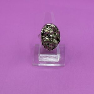 Anillo Piedra Pirita Ajustable 1