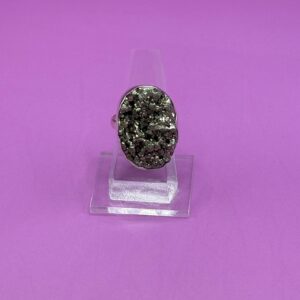 Anillo Piedra Pirita Ajustable 2