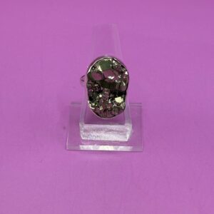 Anillo Piedra Pirita Ajustable 3