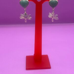 Aretes Corazón Ágata 1