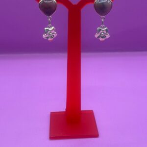 Aretes Corazón Ágata 2