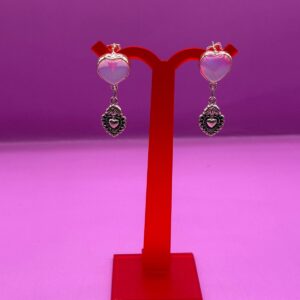 Aretes Corazón Ágata 3