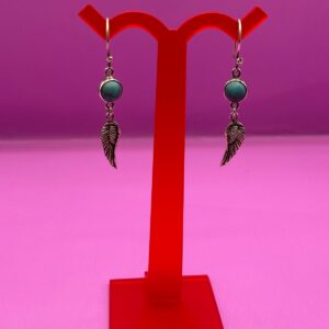 Aretes Turquesa Con Alas